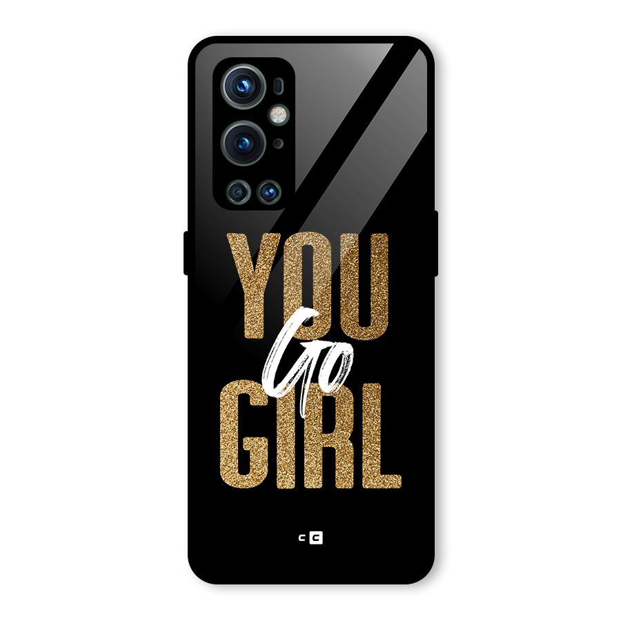 Confident Girl Glass Back Case for OnePlus 9 Pro