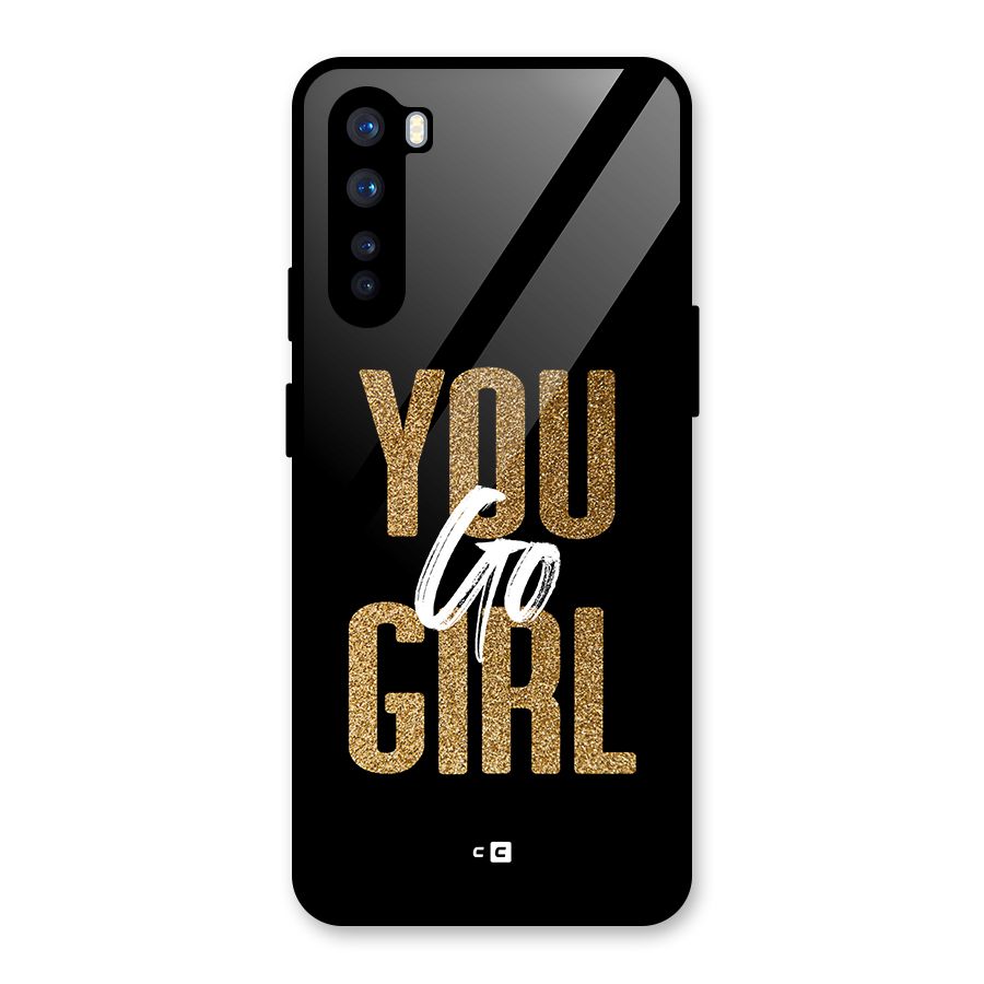 Confident Girl Glass Back Case for OnePlus Nord