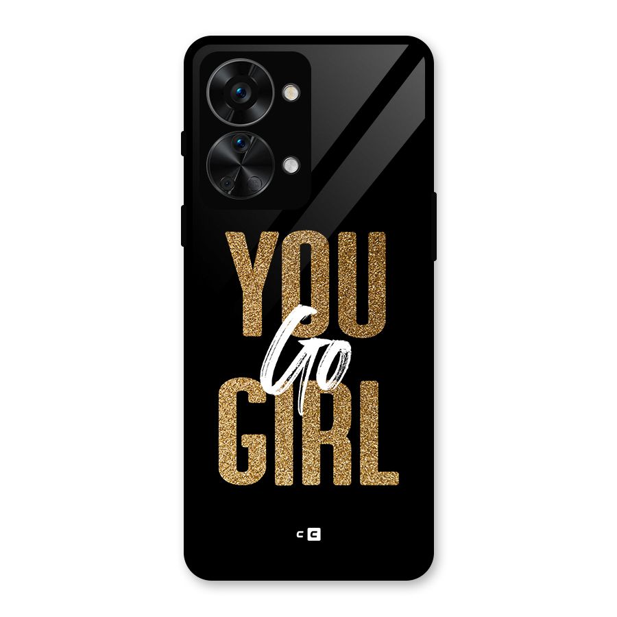 Confident Girl Glass Back Case for OnePlus Nord 2T
