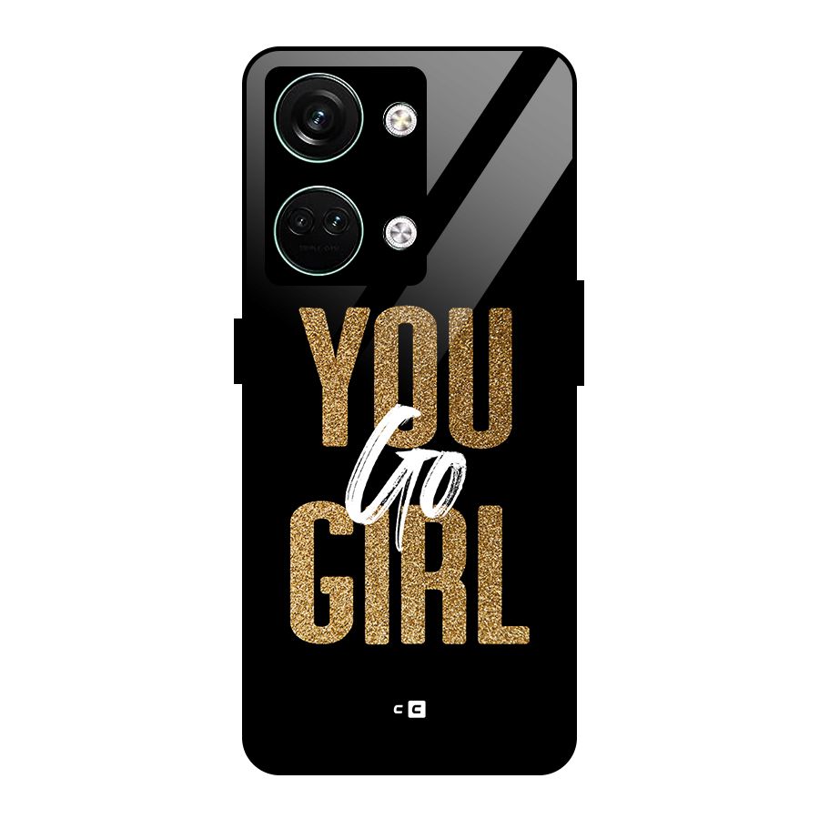 Confident Girl Glass Back Case for Oneplus Nord 3