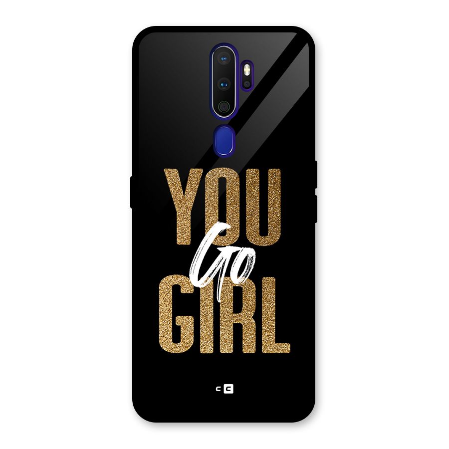 Confident Girl Glass Back Case for Oppo A9 (2020)