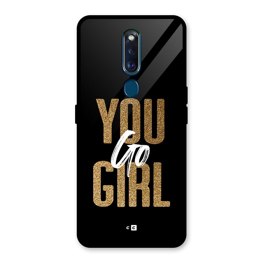 Confident Girl Glass Back Case for Oppo F11 Pro