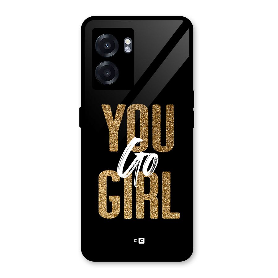 Confident Girl Glass Back Case for Oppo K10 (5G)