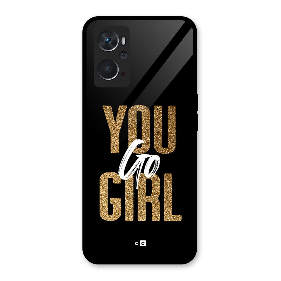 Confident Girl Glass Back Case for Oppo K10 4G