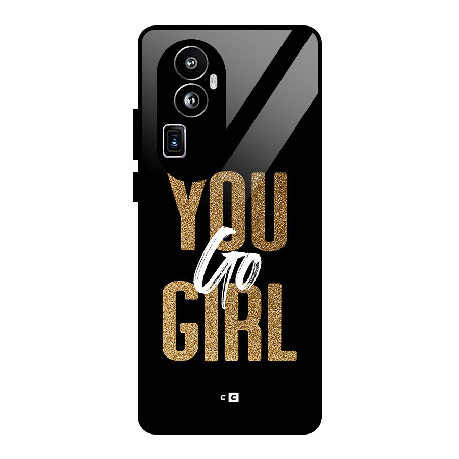 Confident Girl Glass Back Case for Oppo Reno10 Pro Plus