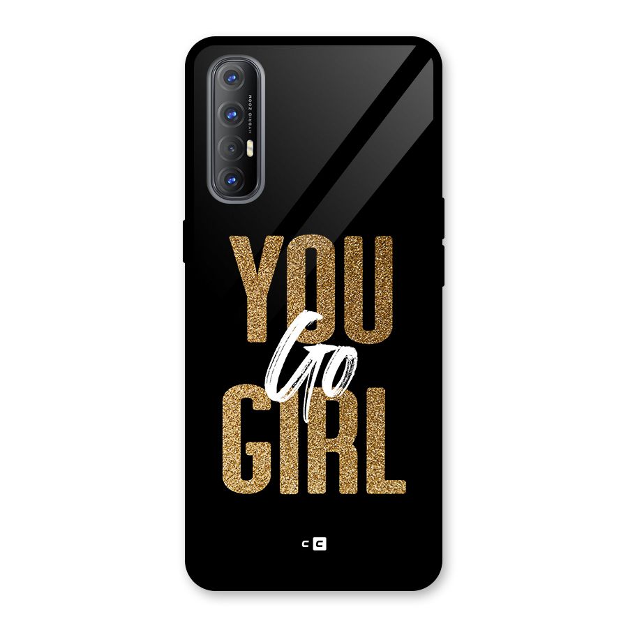 Confident Girl Glass Back Case for Oppo Reno3 Pro