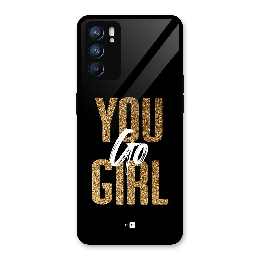 Confident Girl Glass Back Case for Oppo Reno6 5G