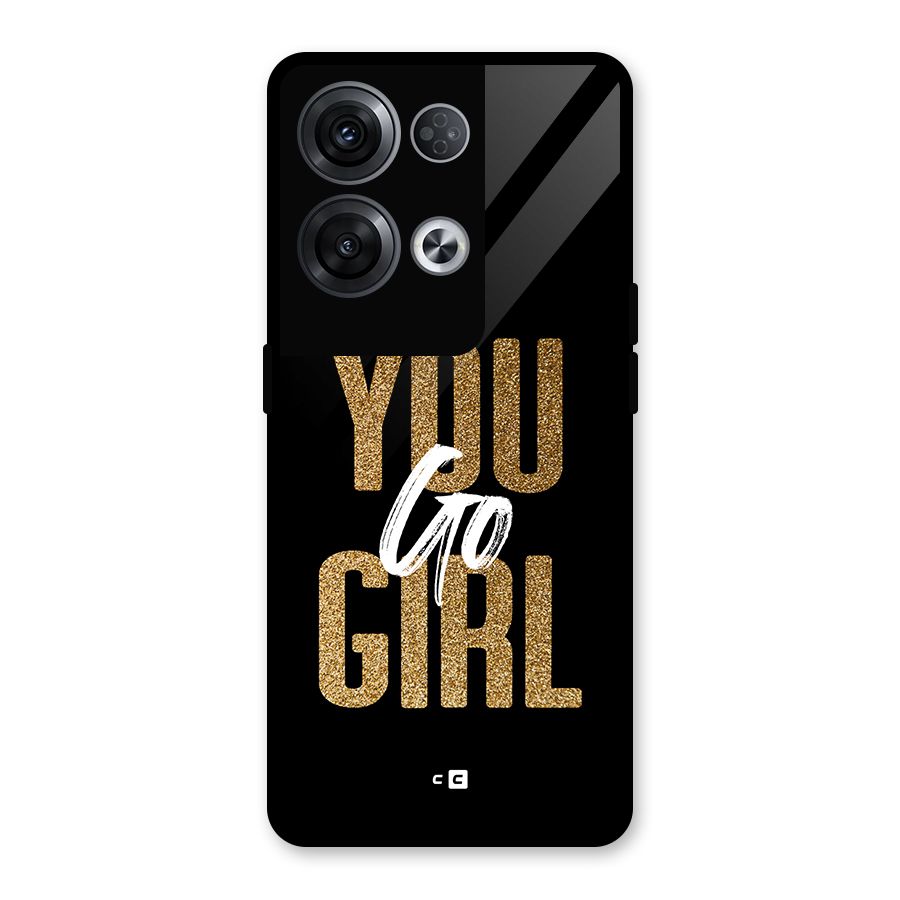 Confident Girl Glass Back Case for Oppo Reno8 Pro 5G