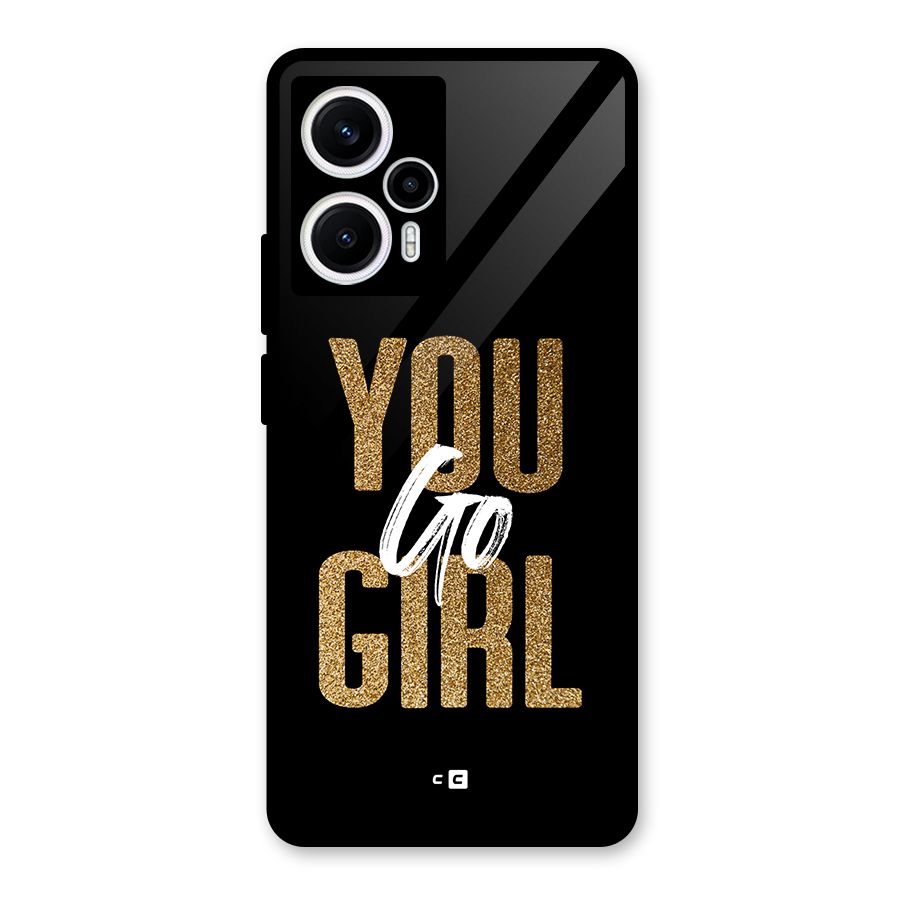 Confident Girl Glass Back Case for Poco F5