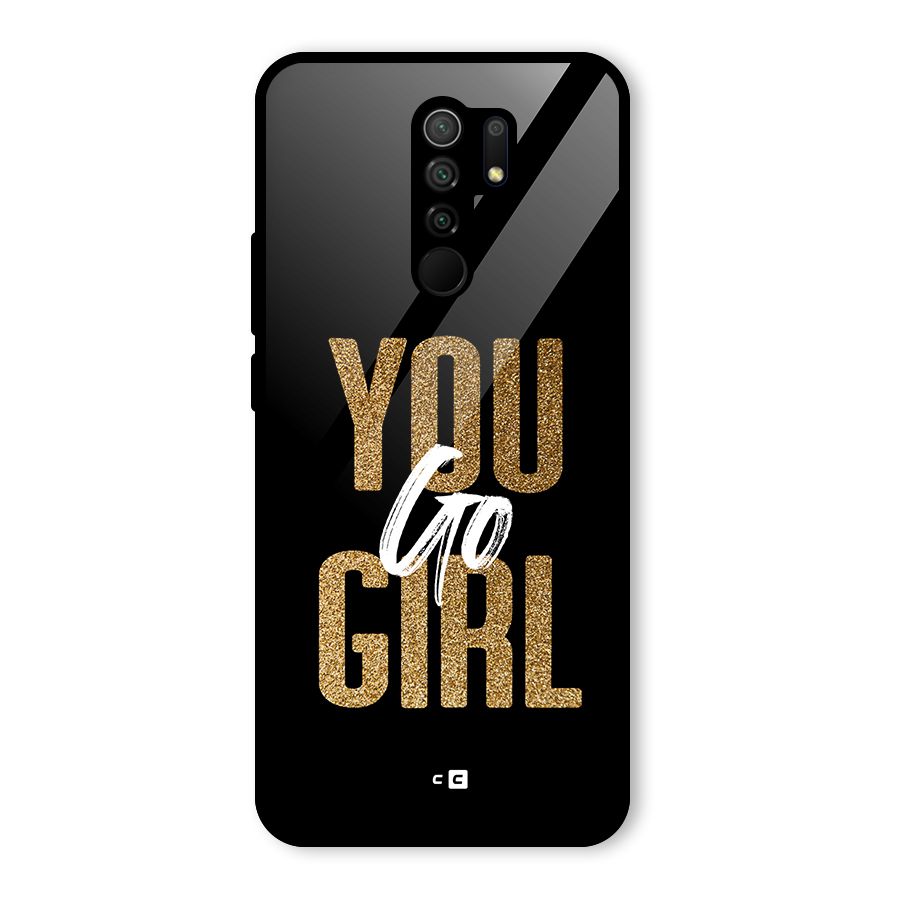 Confident Girl Glass Back Case for Poco M2