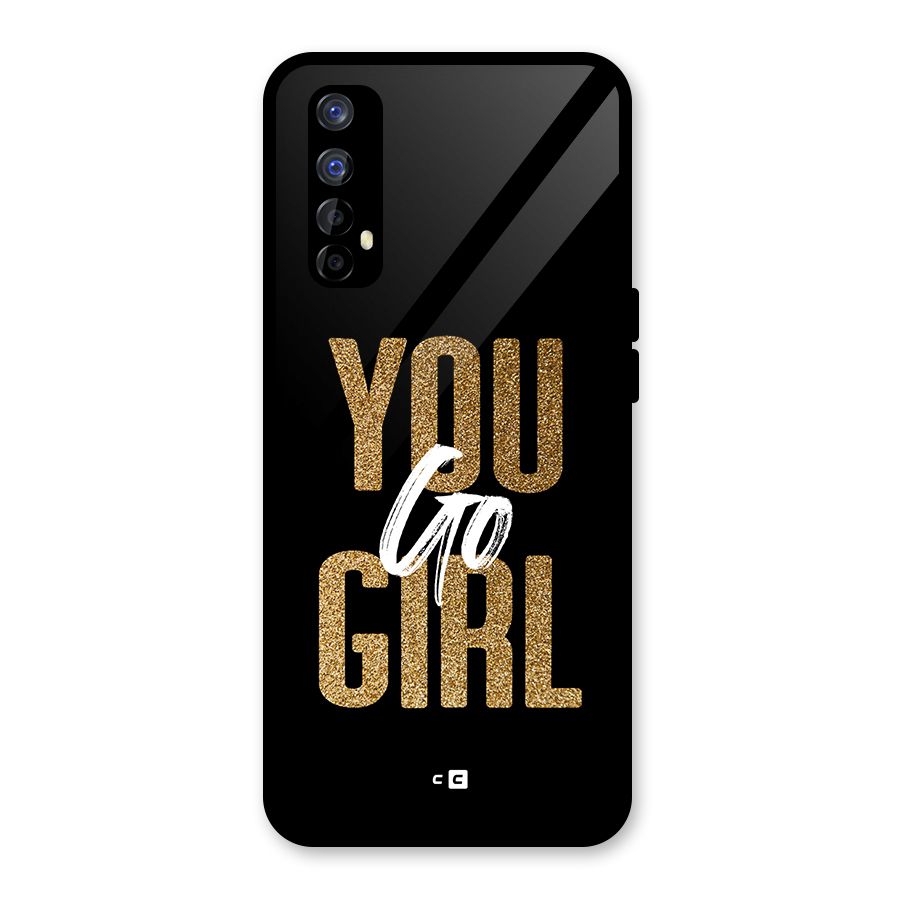 Confident Girl Glass Back Case for Realme 7