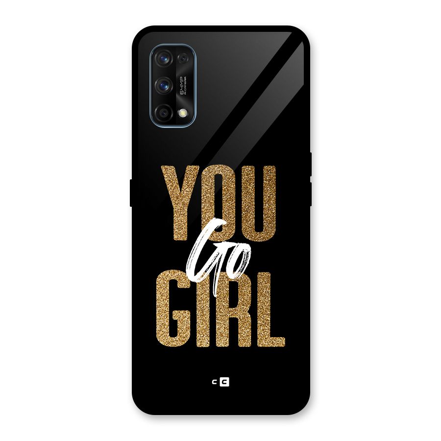 Confident Girl Glass Back Case for Realme 7 Pro