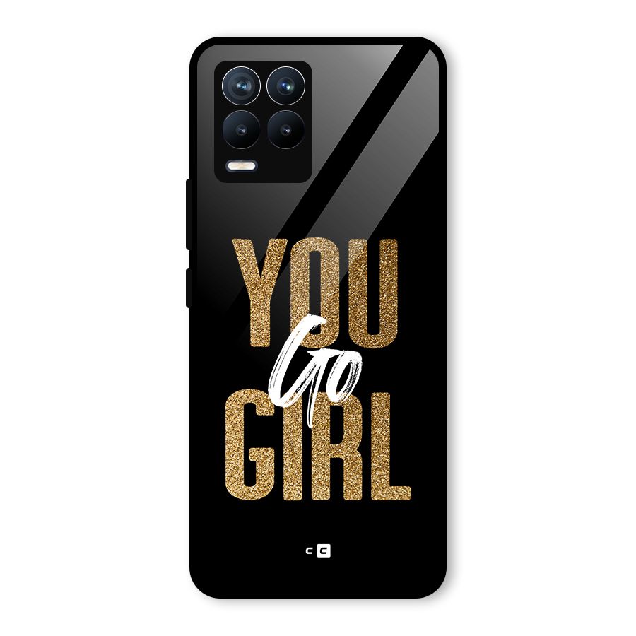 Confident Girl Glass Back Case for Realme 8