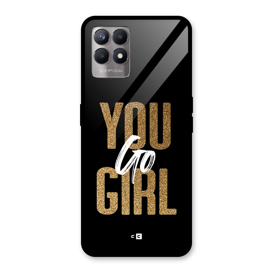 Confident Girl Glass Back Case for Realme 8i
