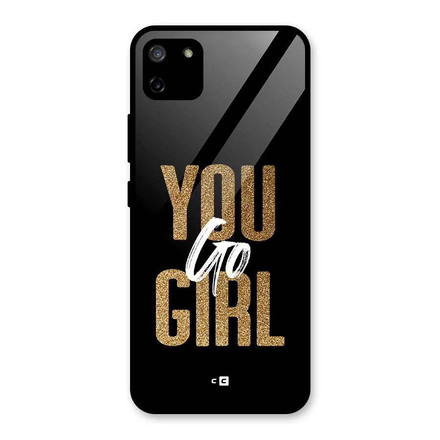 Confident Girl Glass Back Case for Realme C11