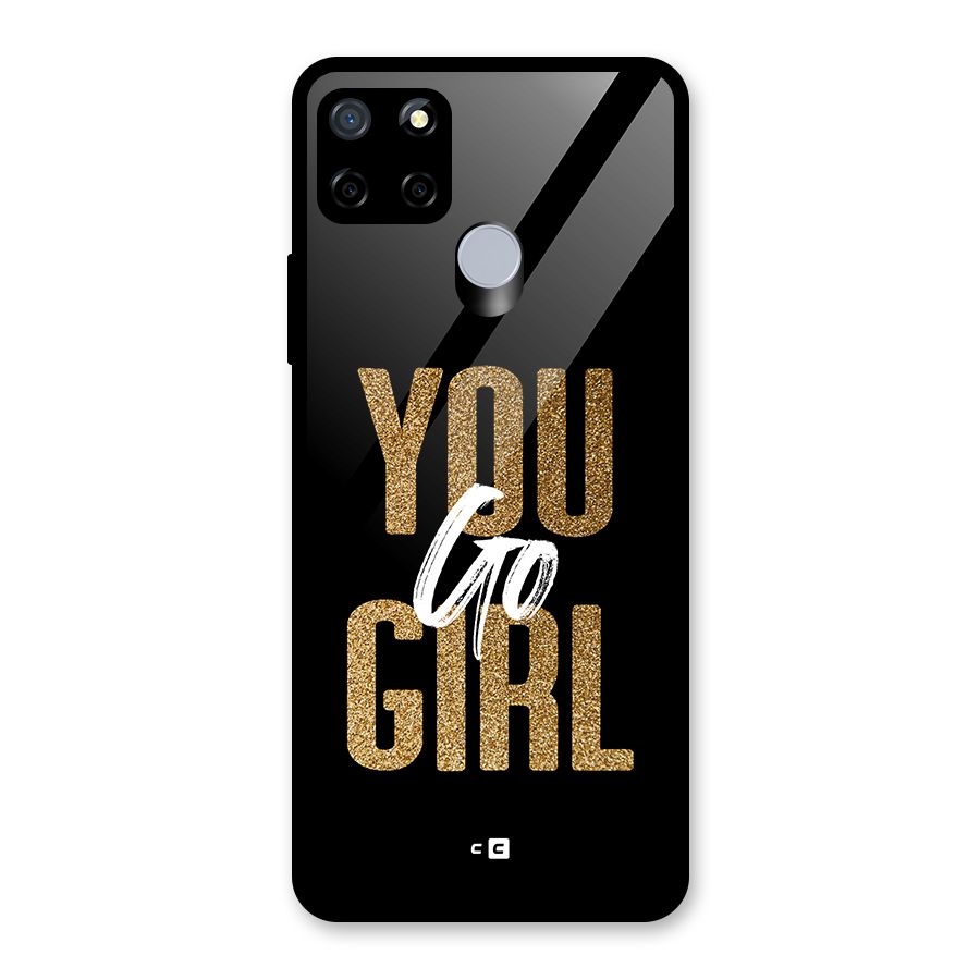 Confident Girl Glass Back Case for Realme C12