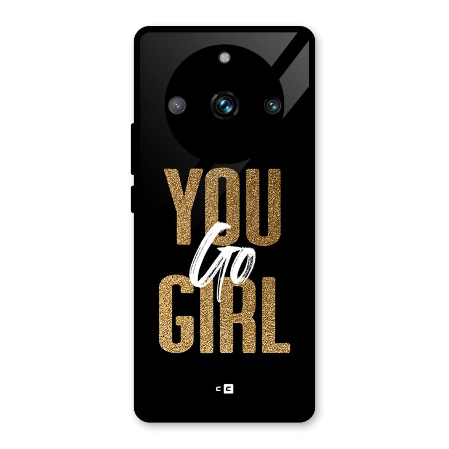 Confident Girl Glass Back Case for Realme Narzo 60 Pro