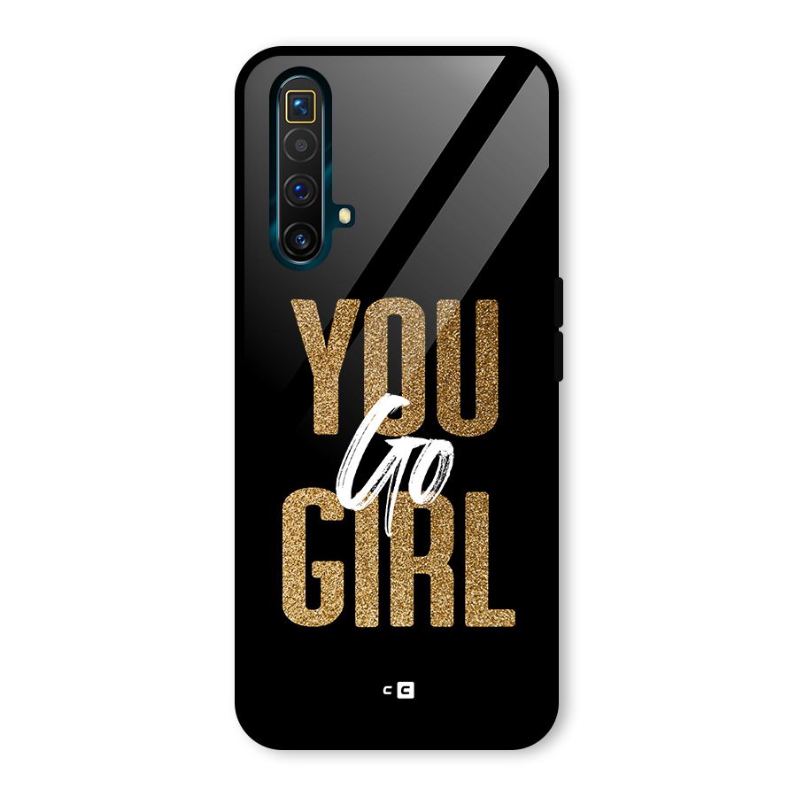 Confident Girl Glass Back Case for Realme X3