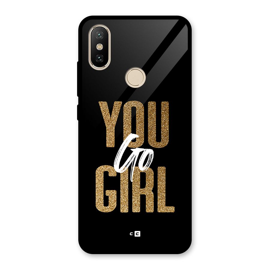 Confident Girl Glass Back Case for Redmi A2