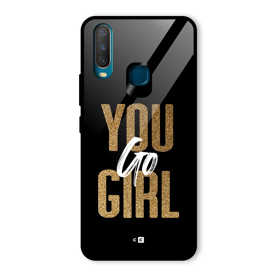 Confident Girl Glass Back Case for Vivo U10
