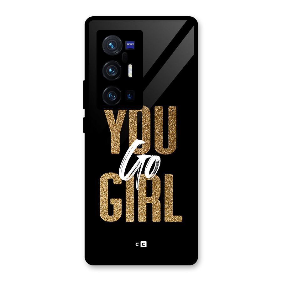 Confident Girl Glass Back Case for Vivo X70 Pro Plus