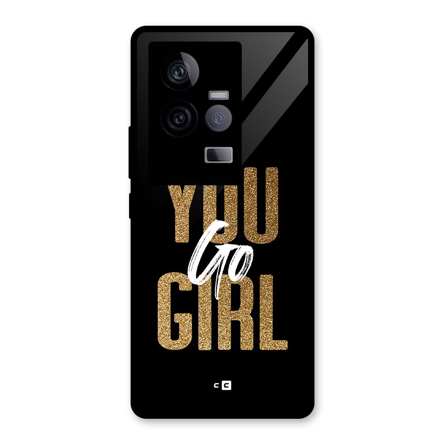 Confident Girl Glass Back Case for Vivo iQOO 11 5G