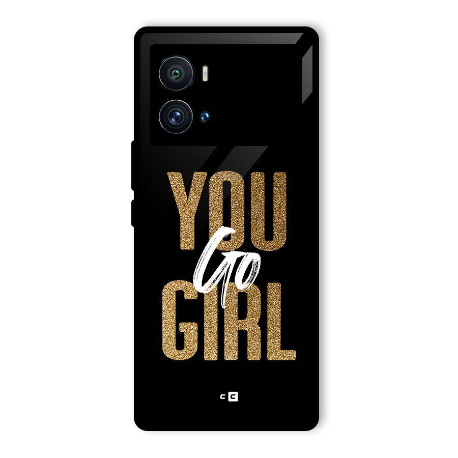 Confident Girl Glass Back Case for Vivo iQOO 9 Pro
