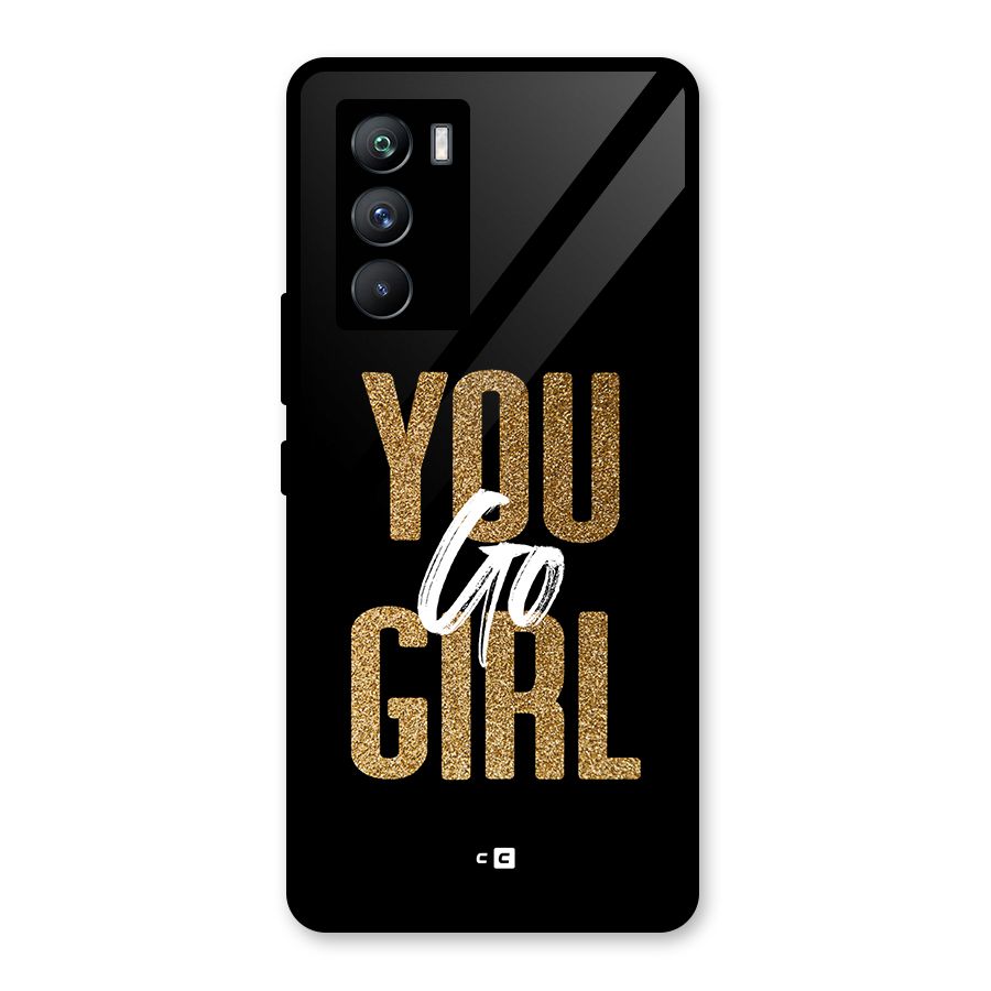 Confident Girl Glass Back Case for Vivo iQOO 9 SE