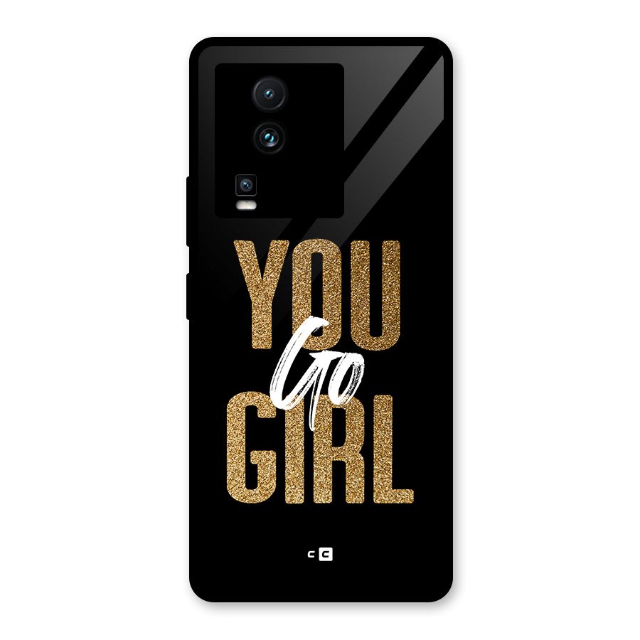 Confident Girl Glass Back Case for Vivo iQOO Neo 7 Pro