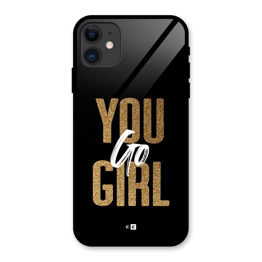 Confident Girl Glass Back Case for iPhone 11