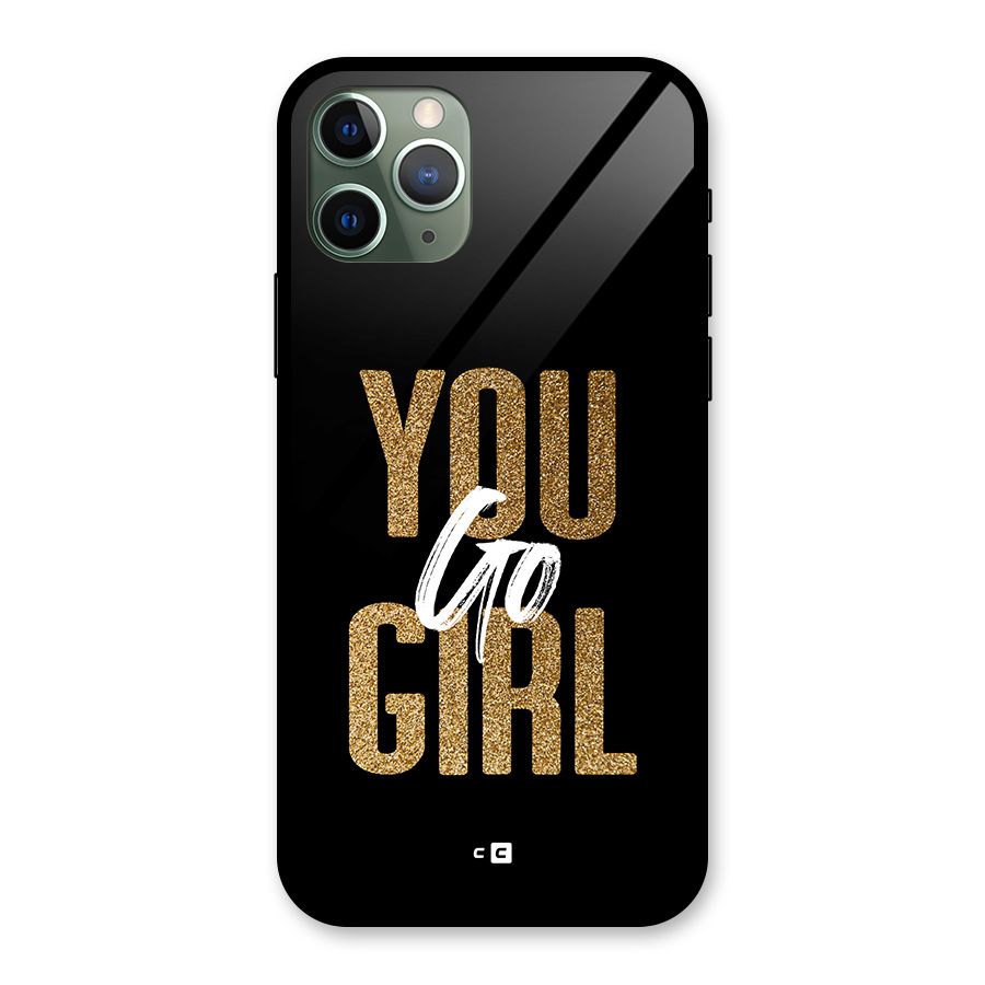 Confident Girl Glass Back Case for iPhone 11 Pro