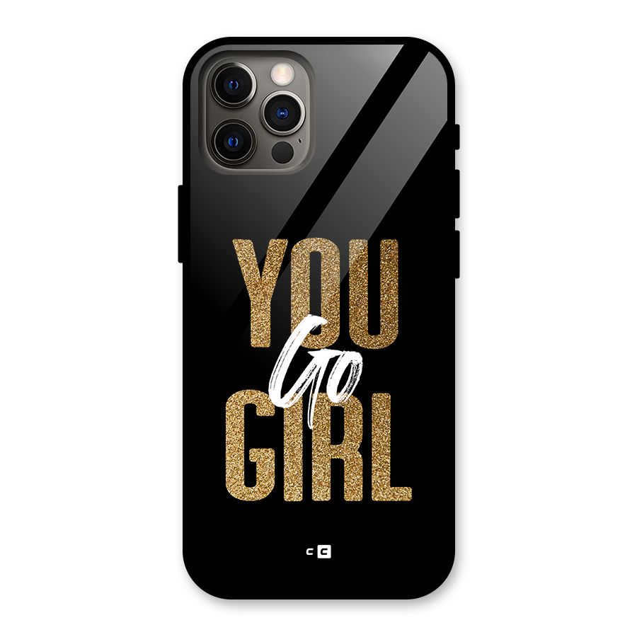 Confident Girl Glass Back Case for iPhone 12 Pro
