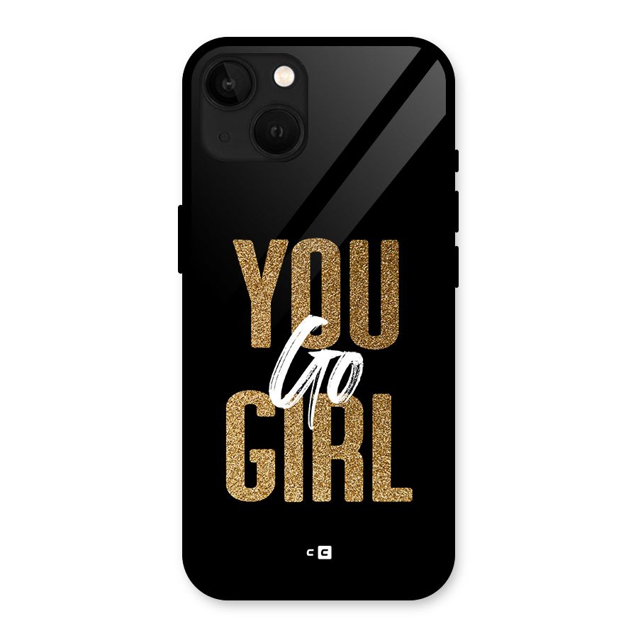 Confident Girl Glass Back Case for iPhone 13