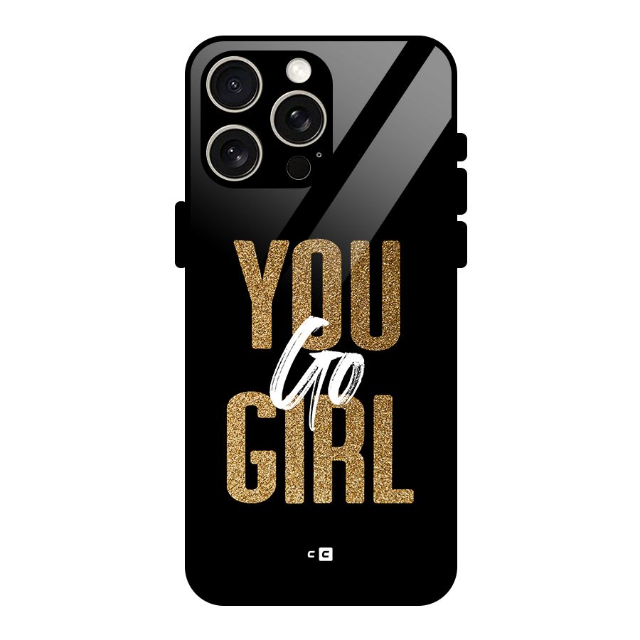 Confident Girl Glass Back Case for iPhone 15 Pro Max