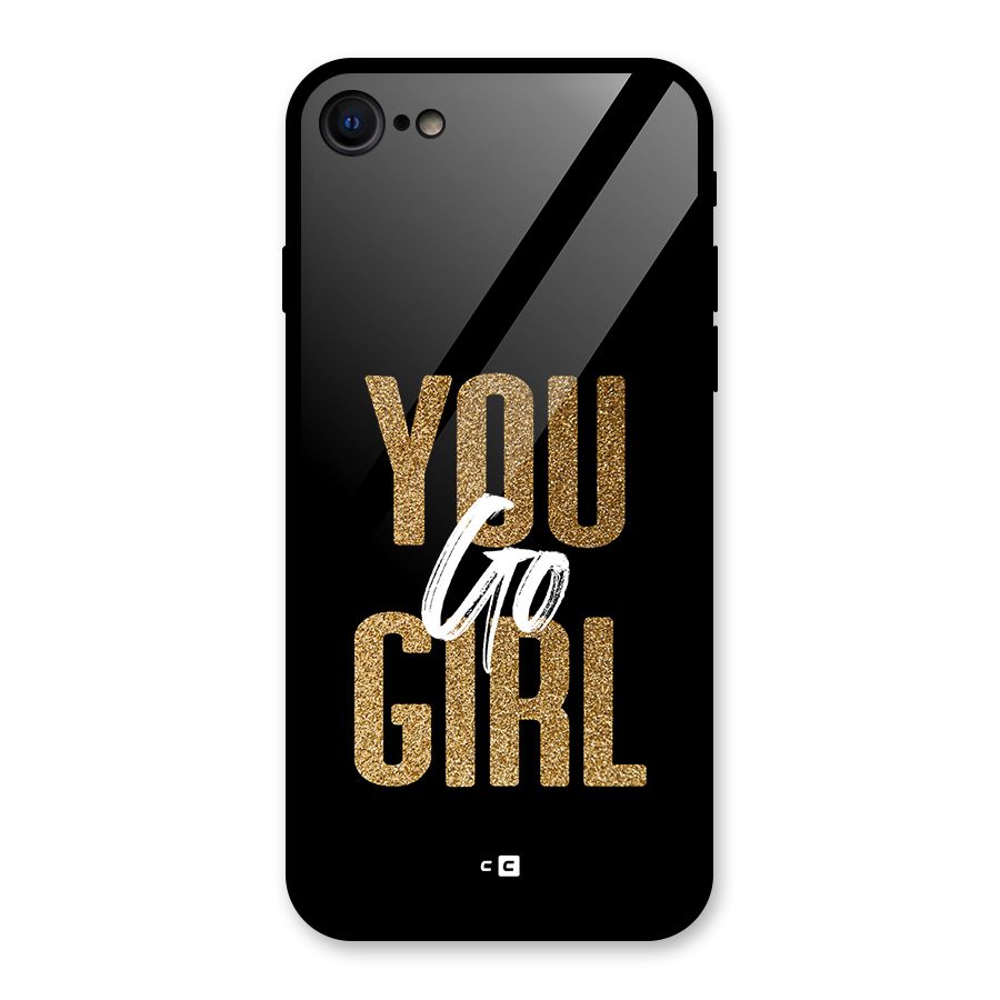 Confident Girl Glass Back Case for iPhone 7