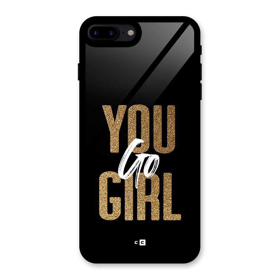 Confident Girl Glass Back Case for iPhone 8 Plus