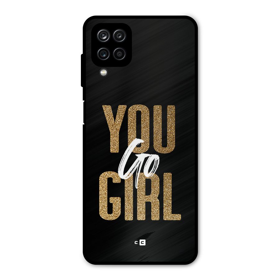Confident Girl Metal Back Case for Galaxy A12