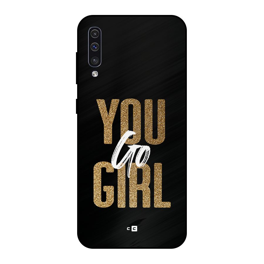 Confident Girl Metal Back Case for Galaxy A50s