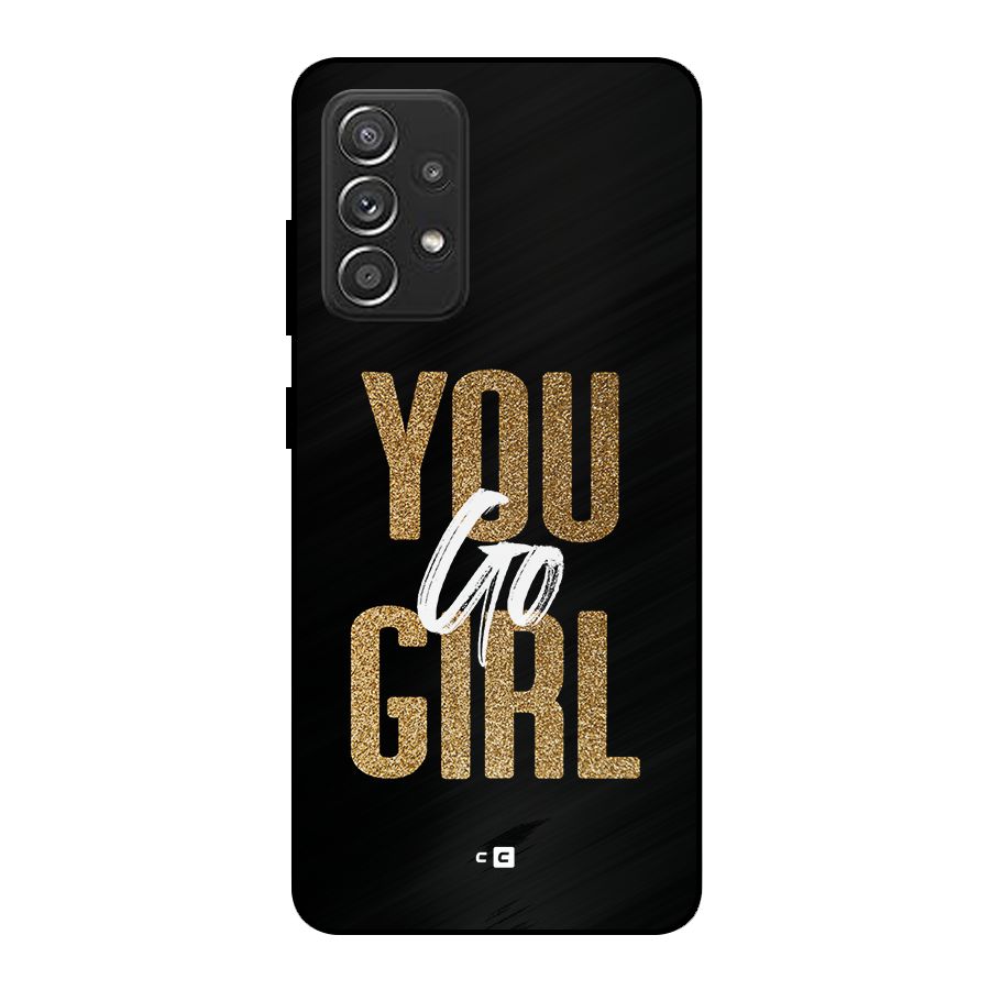 Confident Girl Metal Back Case for Galaxy A52