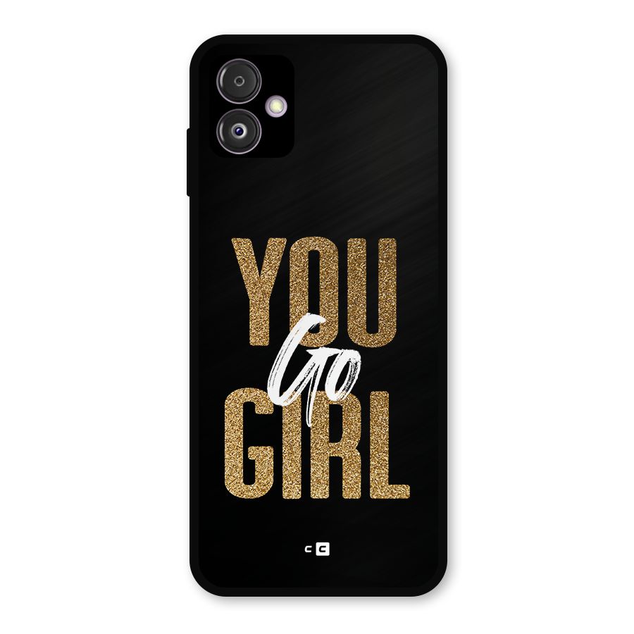 Confident Girl Metal Back Case for Galaxy F14