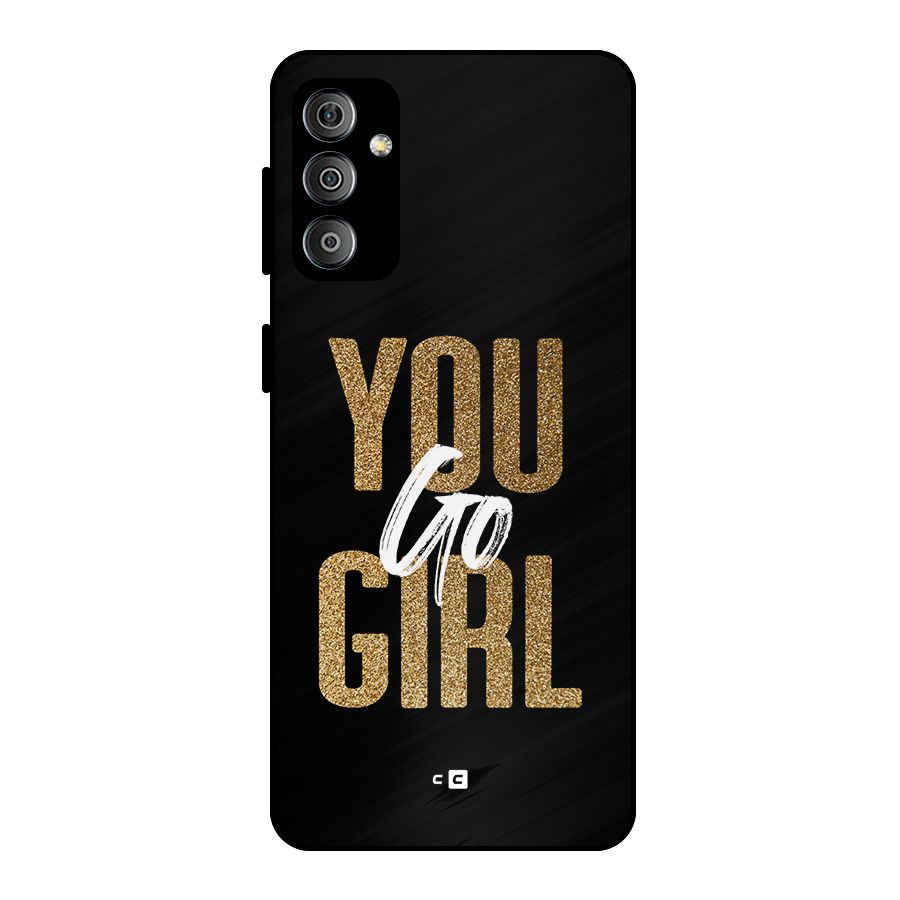 Confident Girl Metal Back Case for Galaxy F23
