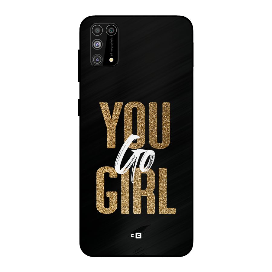 Confident Girl Metal Back Case for Galaxy F41