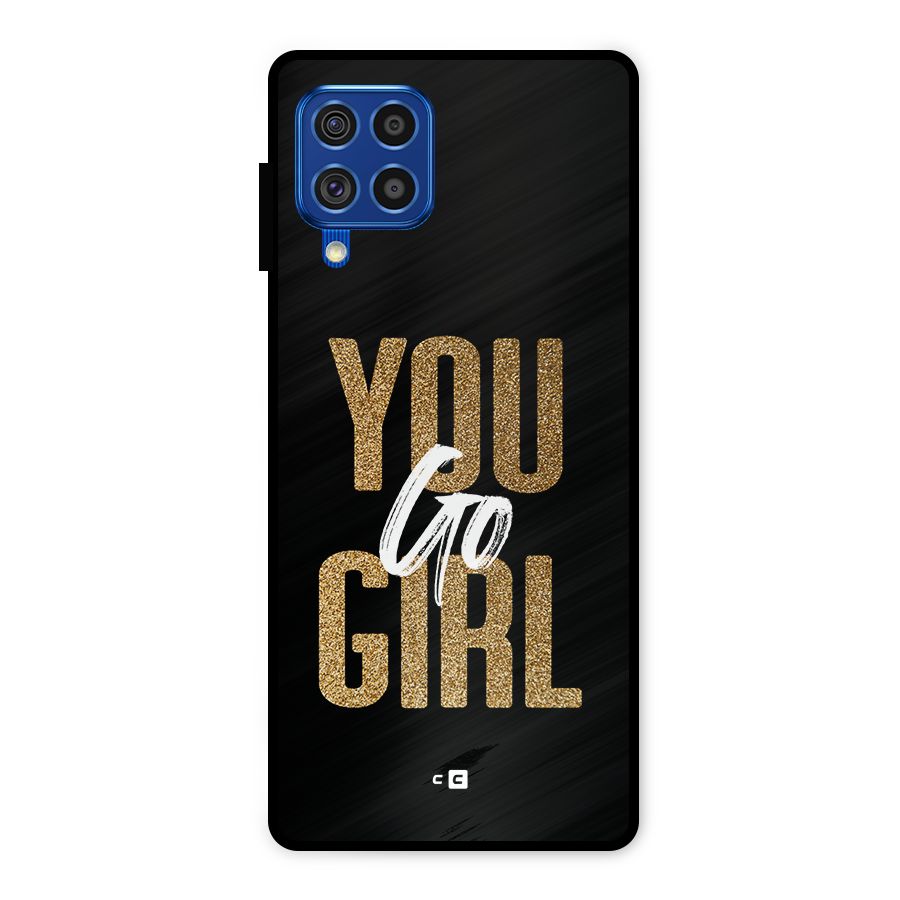 Confident Girl Metal Back Case for Galaxy F62
