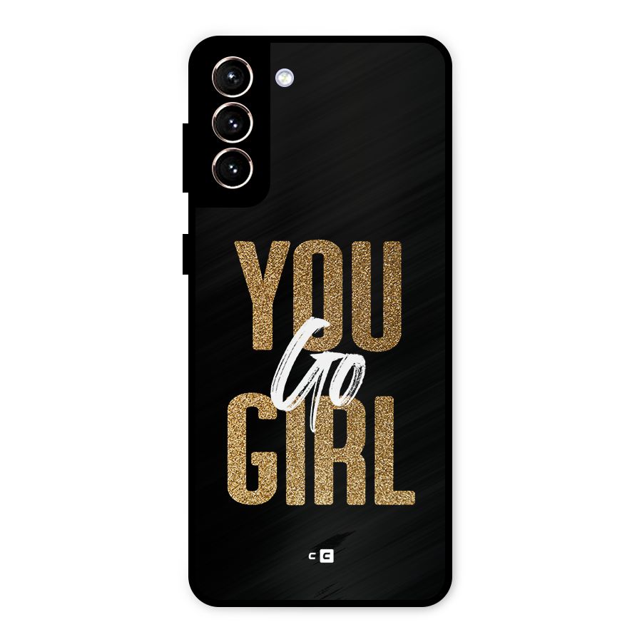 Confident Girl Metal Back Case for Galaxy S21 Plus