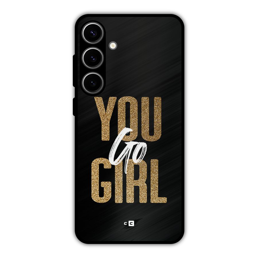 Confident Girl Metal Back Case for Galaxy S24 Plus