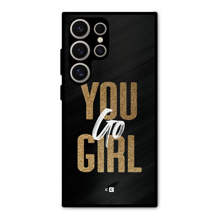 Confident Girl Metal Back Case for Galaxy S24 Ultra