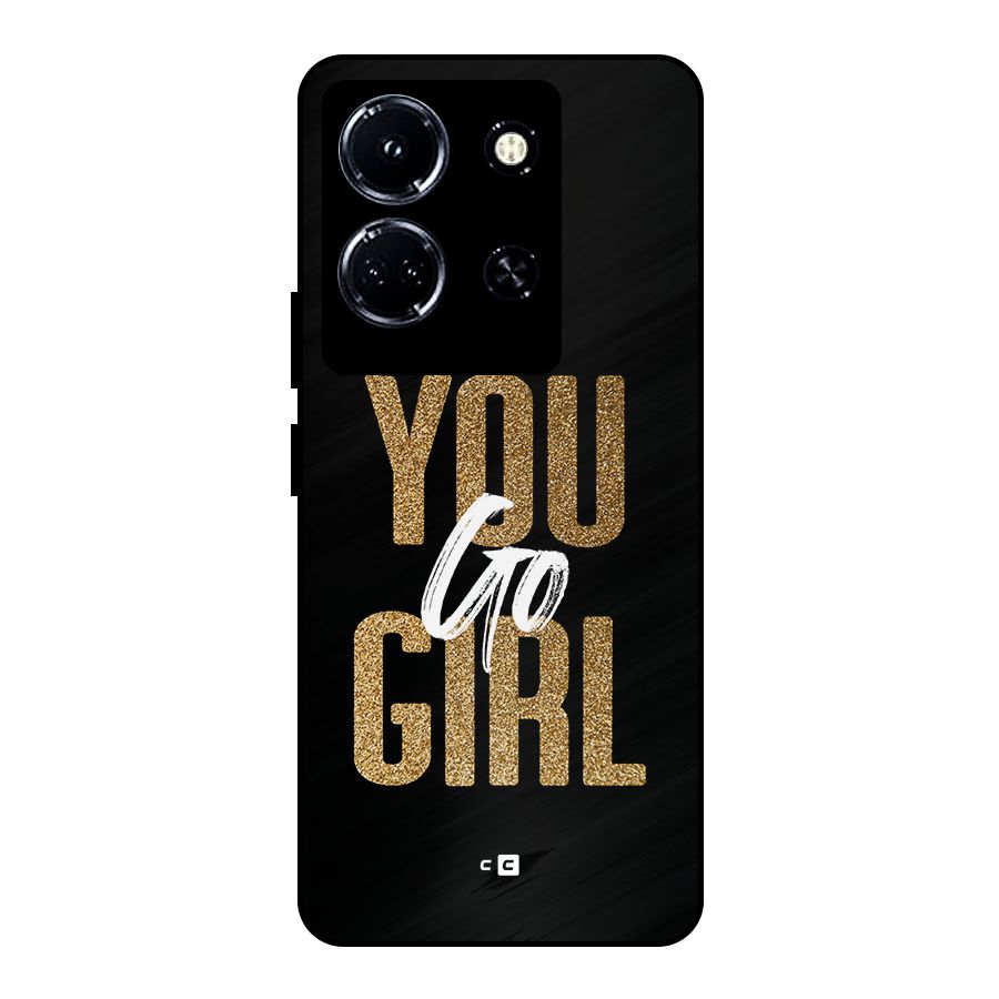 Confident Girl Metal Back Case for Infinix Note 30 5G