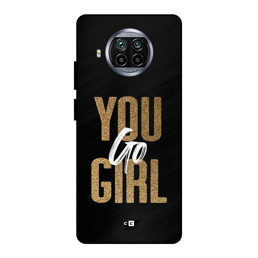 Confident Girl Metal Back Case for Mi 10i