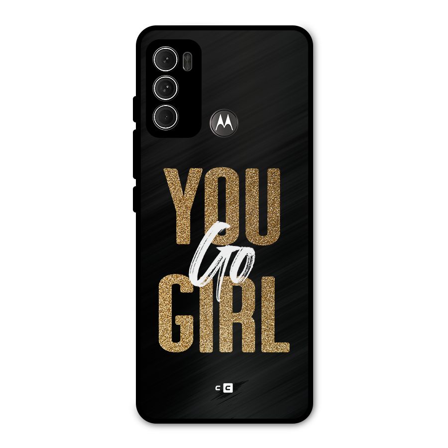 Confident Girl Metal Back Case for Moto G60