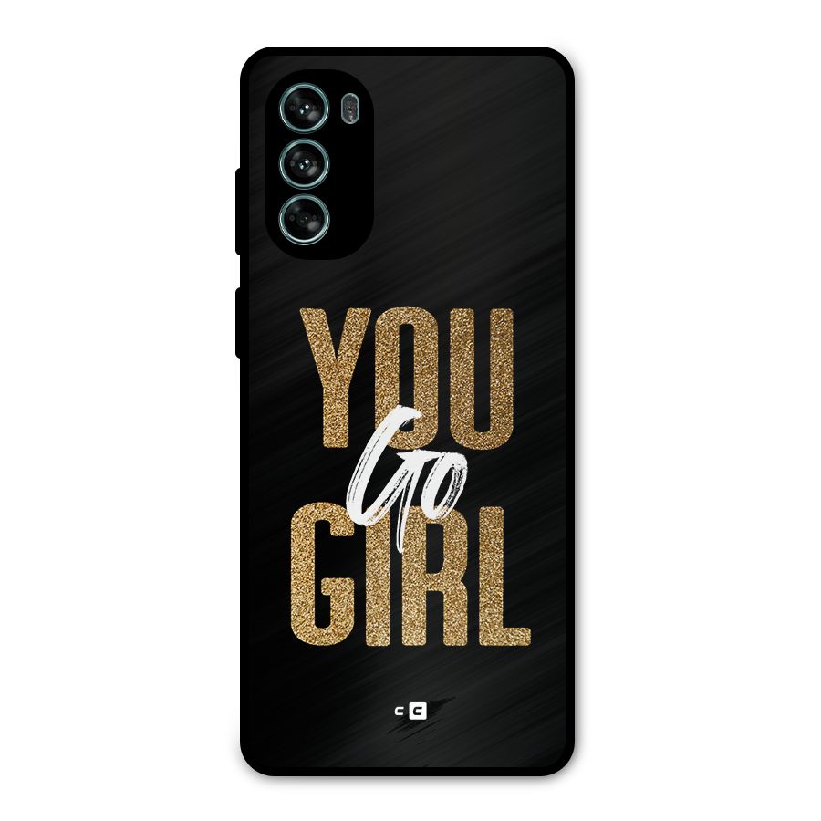 Confident Girl Metal Back Case for Moto G62